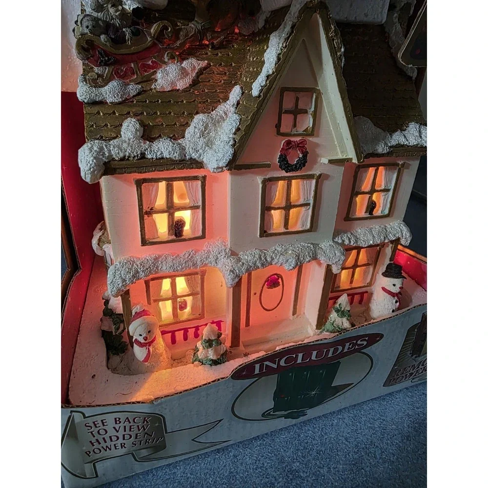 SANTA'S‎ POWER 6 OUTLET LIGHTED CHRISTMAS VILLAGE POWER HOUSE